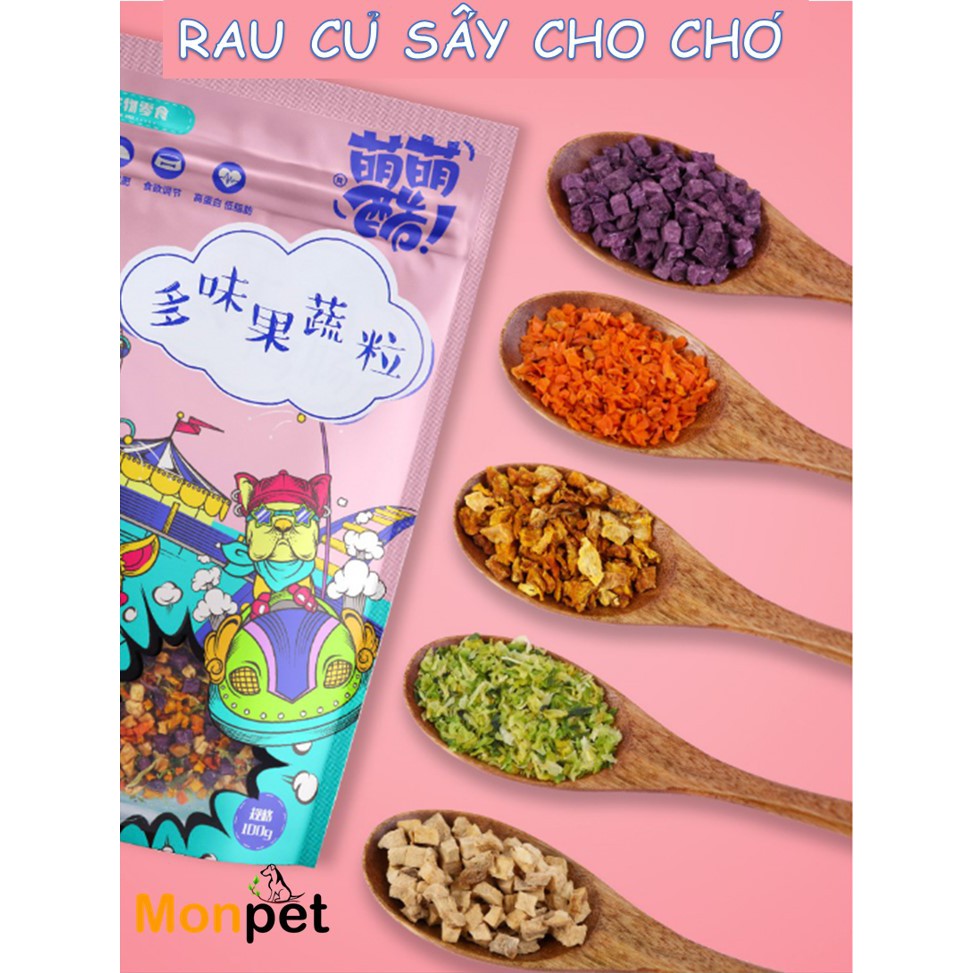 Rau Củ Sấy Cho Chó Mèo Bịch 100g - jpet shop