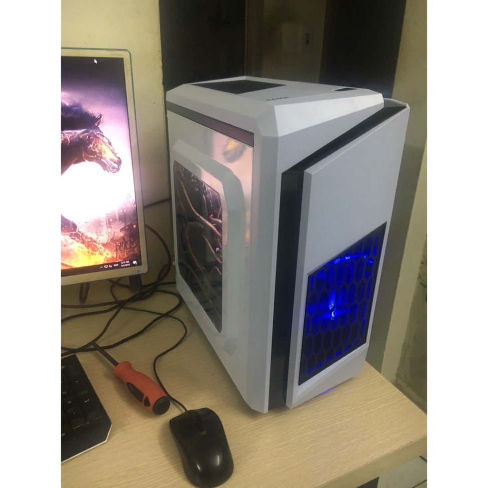 FREESHIP Bộ máy tính để bàn chuyên đồ họa 3D Cấu hình Main H81 + CPU G3220 + Ram 4gb + VGA GTX 750 + Nguồn Xigmatek A300