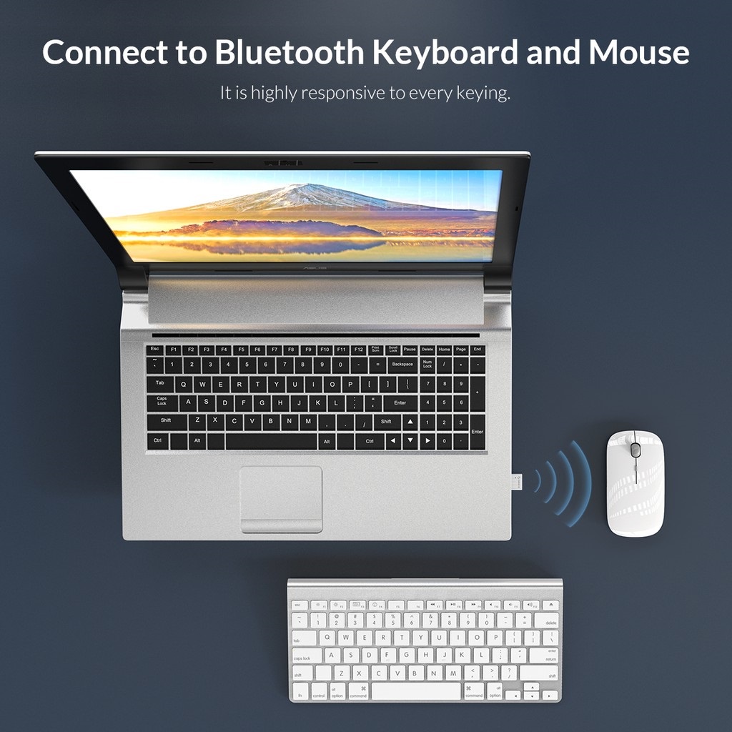 USB Bluetooth Orico 5.0, Ugreen kết nối không dây cho máy tính PC - Laptop với các thiết bị khác - Hàng Chính Hãng