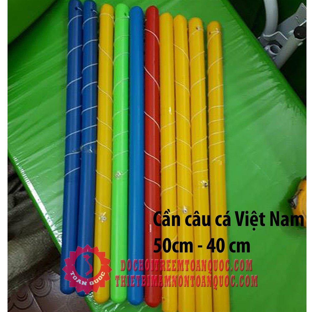 Cần câu cá nhựa 20k việt nam gắn nam châm cho trẻ em