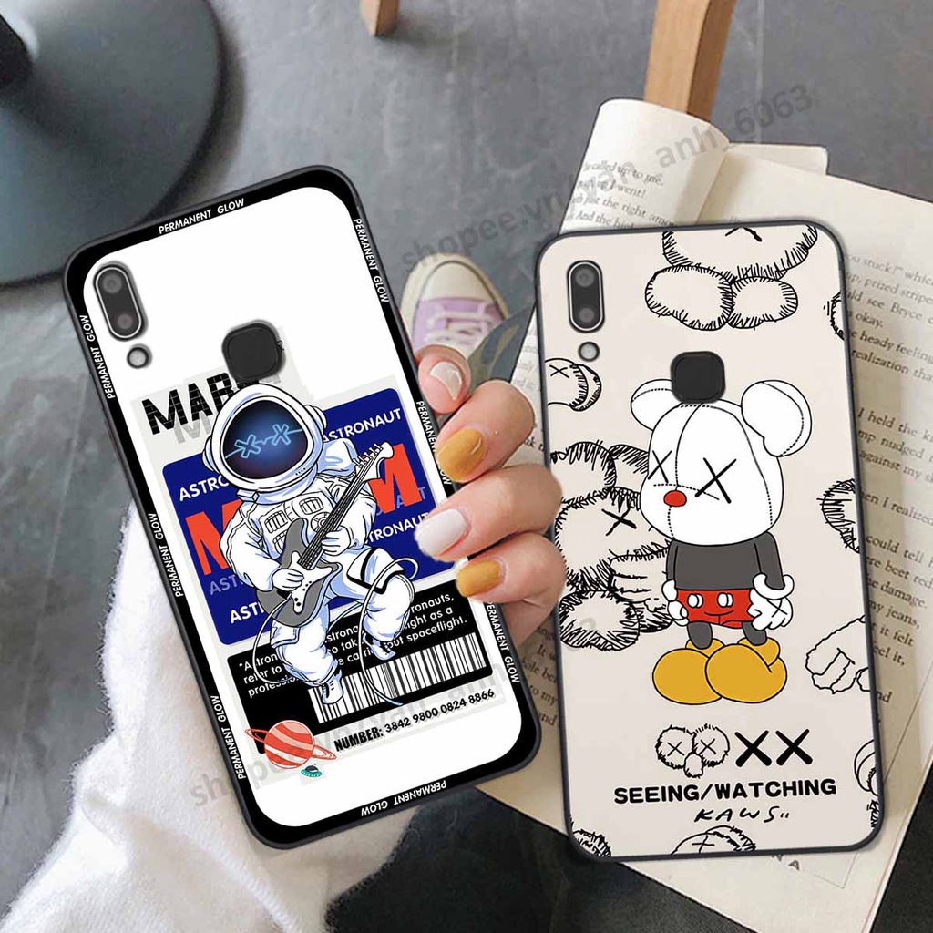 Ốp Vivo Y91 / Y91c / Y93 / Y95 be@r brick mars thời trang, ốp lưng điện thoại viền dẻo siêu chất