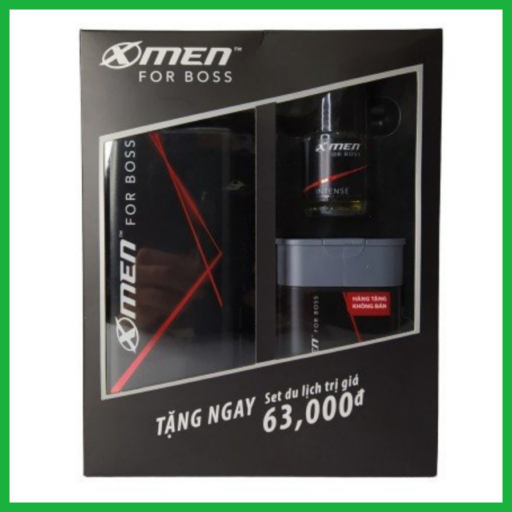 Dầu Gội Nước Hoa Xmen For Boss Intense 650g Tặng Kèm Sữa Tắm Và Lăn Khử Mùi