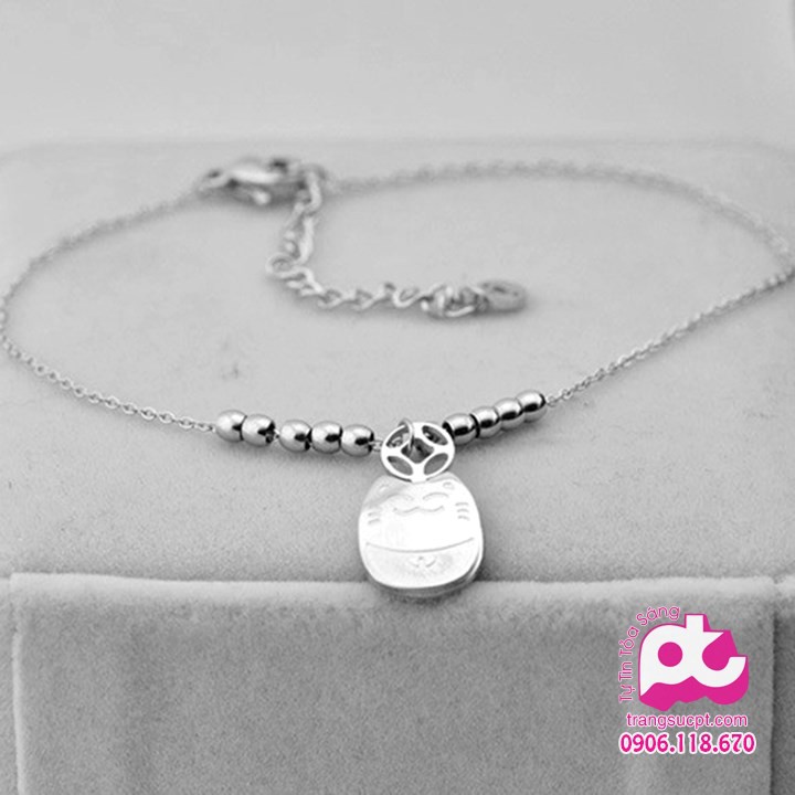 Lắc chân titan nữ cao cấp bảo hành không đen - SY_LC_51