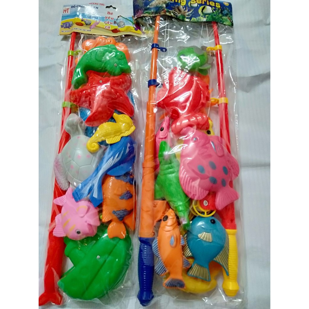 Đồ chơi câu cá 𝑭𝑹𝑬𝑬𝑺𝑯𝑰𝑷 Bộ cần câu cá - Loại lớn - hàng Việt Nam