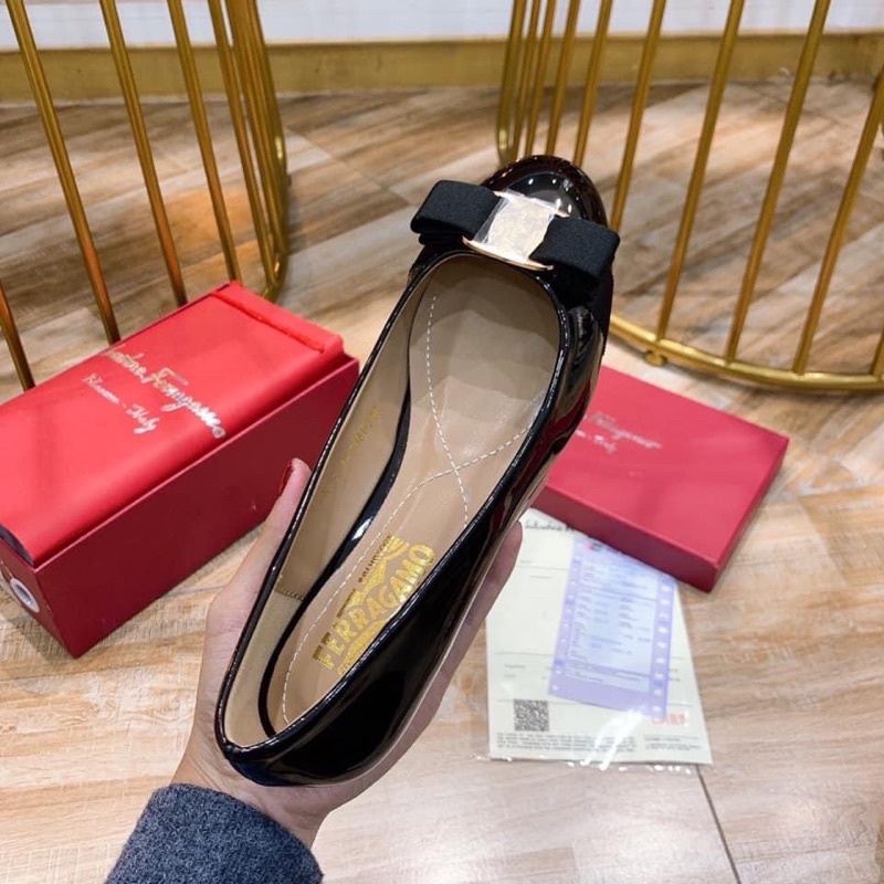 Giày búp bê svt nơ đế bệt fullbox