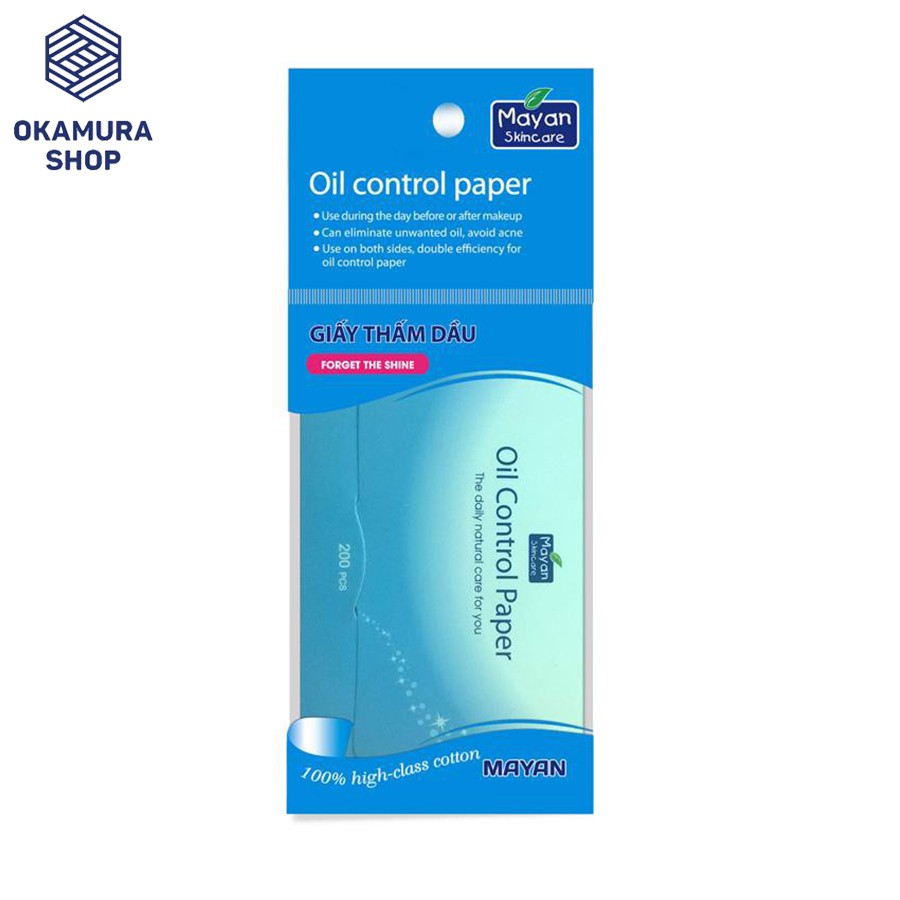 Giấy thấm dầu MAYAN - đủ 4 loại ( 100 tờ/gói - 200 tờ/gói - Than hoạt tính - Có Phấn) | BigBuy360 - bigbuy360.vn