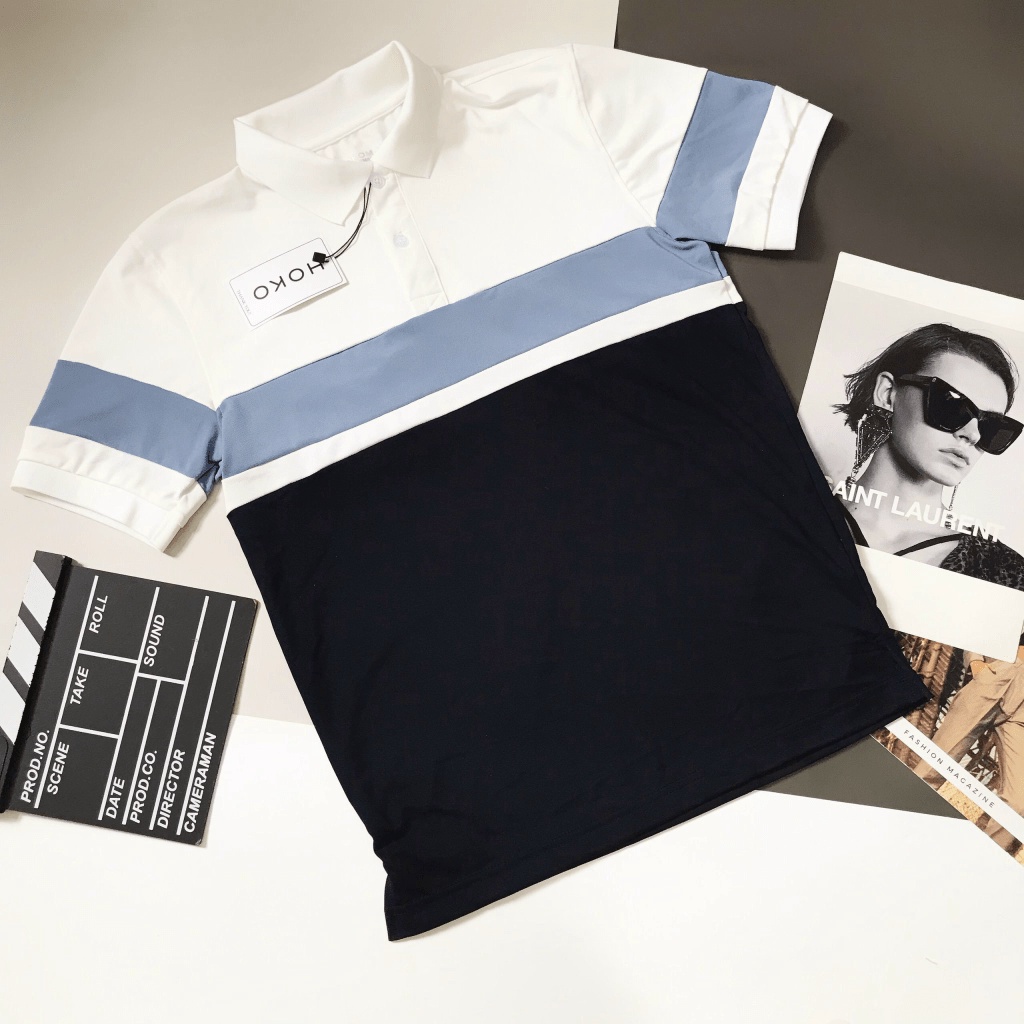 (MẪU MỚI) FREE SHIP ÁO THUN POLO PHỐI SỌC CHẤT POLI HÀNG LOẠI 1 CAO CẤP HHP FASHION