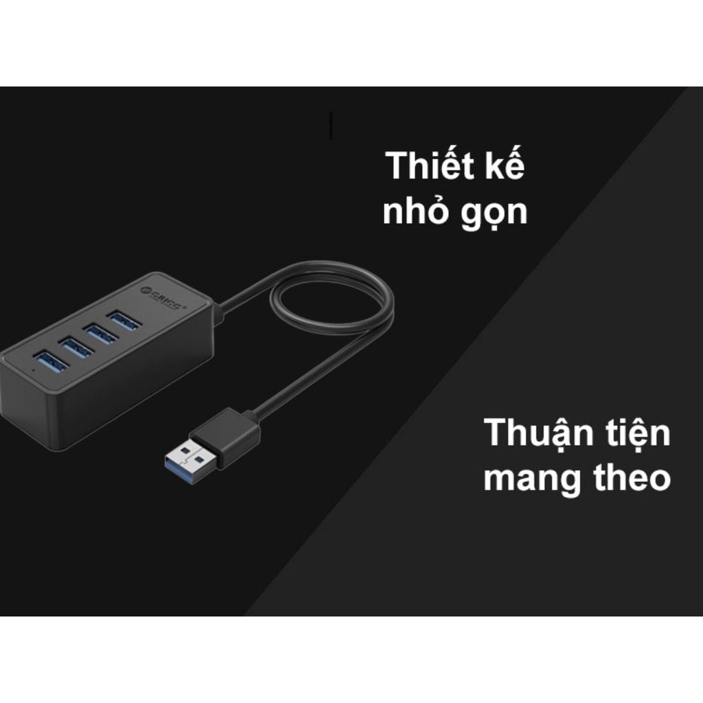 Bộ chia USB Hub 4 cổng Orico W5P-U3-30- Hàng chính hãng