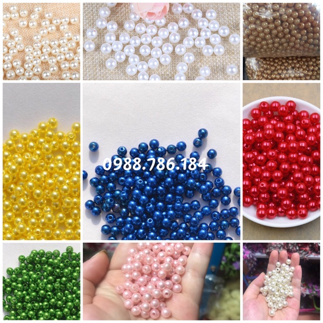 Hạt trai cao cấp đính áo (100gr)