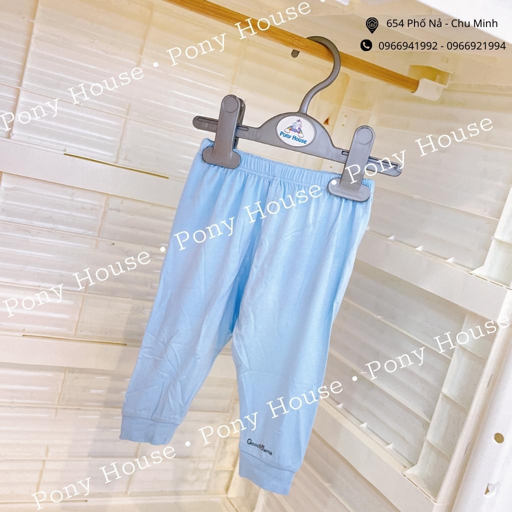 Quần Dài Sơ Sinh Goodmama - Quần Chục Dài Bo Gấu 100% Bambo Petit Siêu Mềm, Mịn Mát Cho Bé Trai Bé Gái Sơ Sinh (1 Chiếc)