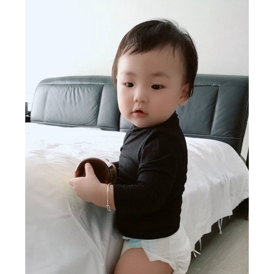 Áo giữ nhiệt cổ 3p Minky mom trơn nhiều màu BTBG - Bảng màu 1