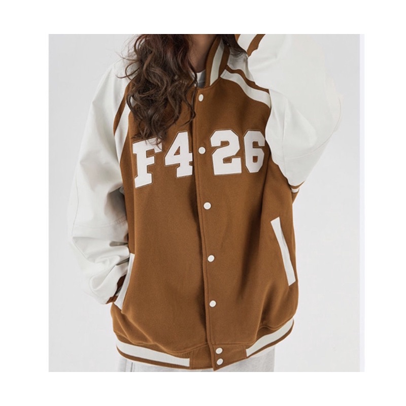 [LOẠI 1] Áo bomber - áo bóng chày form rộng unisex Nam Nữ phối tay trắng basic chuẩn form 5426 | BigBuy360 - bigbuy360.vn