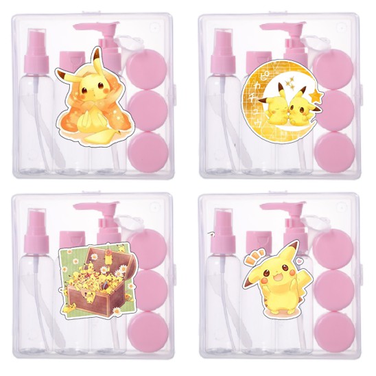 Bộ chiết mỹ phẩm du lịch chuột vàng 5 món CMP17 kèm hộp đựng