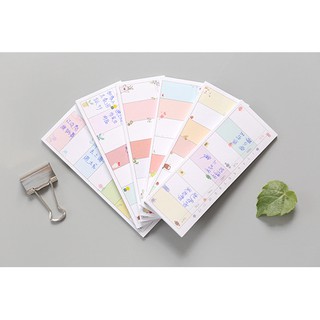 Set sticker lịch tuần cute