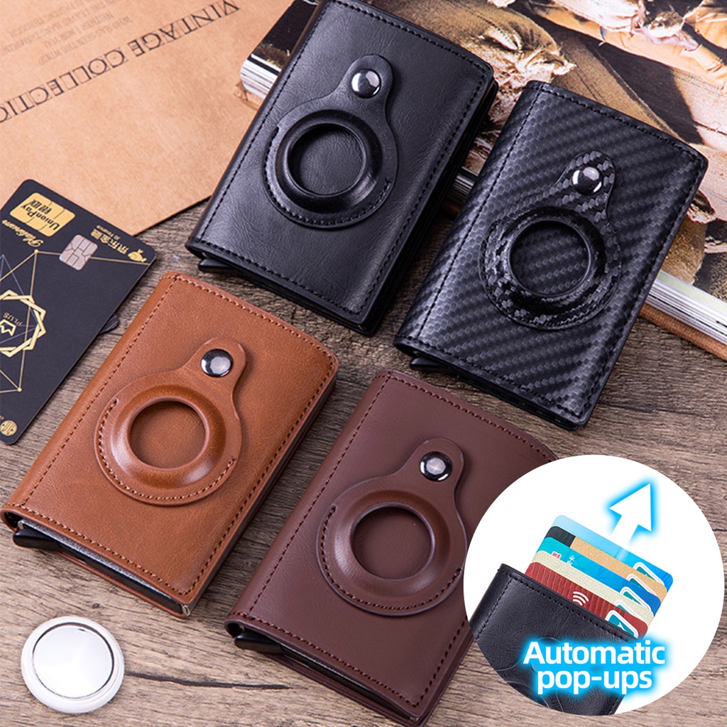 Ốp Bảo Vệ Hộp Đựng Fonken Tai Nghe Airpods Bằng Da PU Chống Thất Lạc Có Kẹp Đa Năng Tiện Dụng