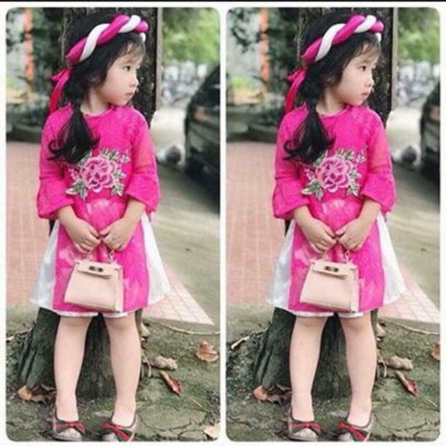 Lố áo dài cách tân cho bé