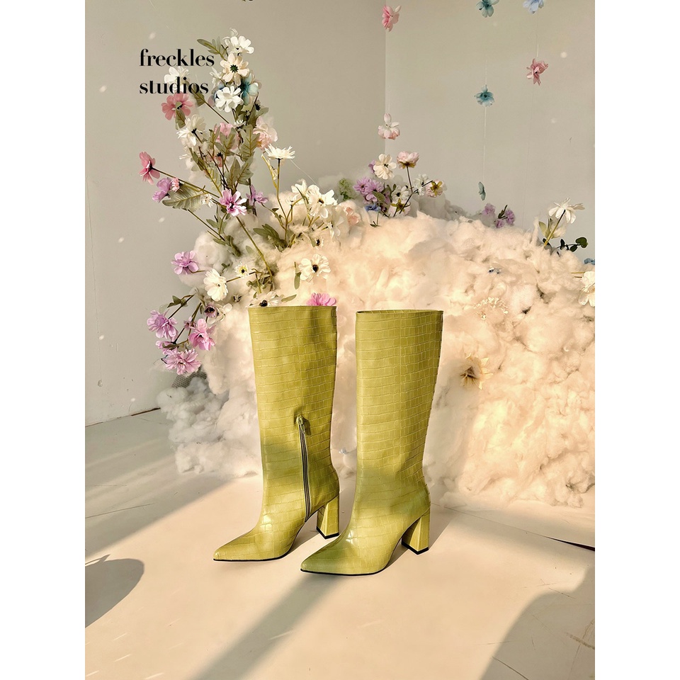 The Freckles Studios - Bốt cao gót Cocktail Boots 7,5cm (3 màu)