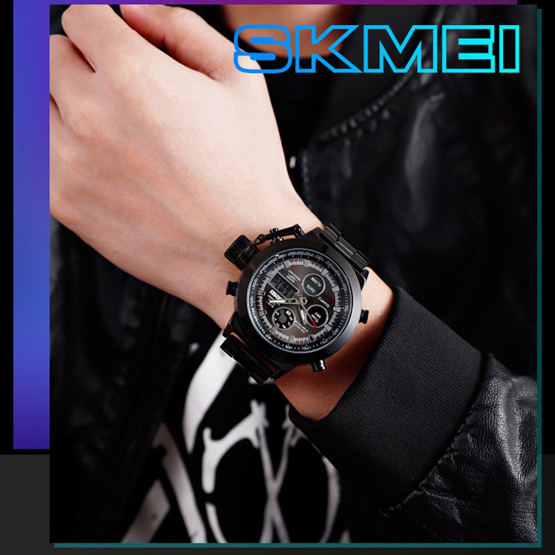 Đồng Hồ Điện Tử SKMEI 1515 Chống Thấm Nước, Chất Liệu Thép Không Gỉ