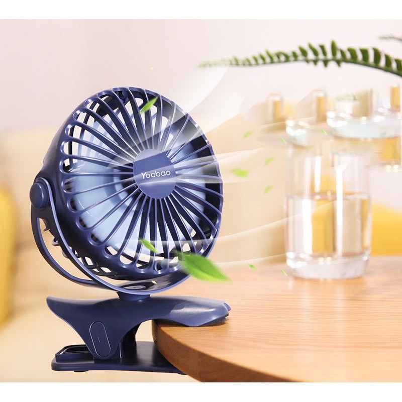 [HÀNG CHÍNH HÃNG] Quạt Mini kẹp cạnh bàn – Kẹp nôi Yoobao F04 | BigBuy360 - bigbuy360.vn