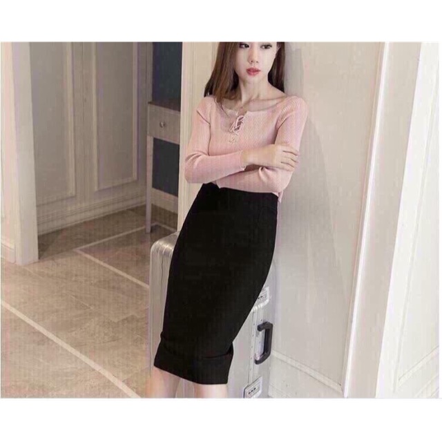 Sỉ chân váy bút chì dài