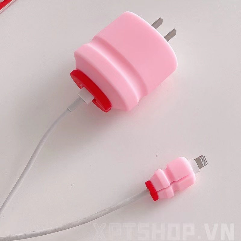 Đầu Bọc Bảo Vệ Dây Cáp Sạc Iphone Bằng Silicone 18W/20W