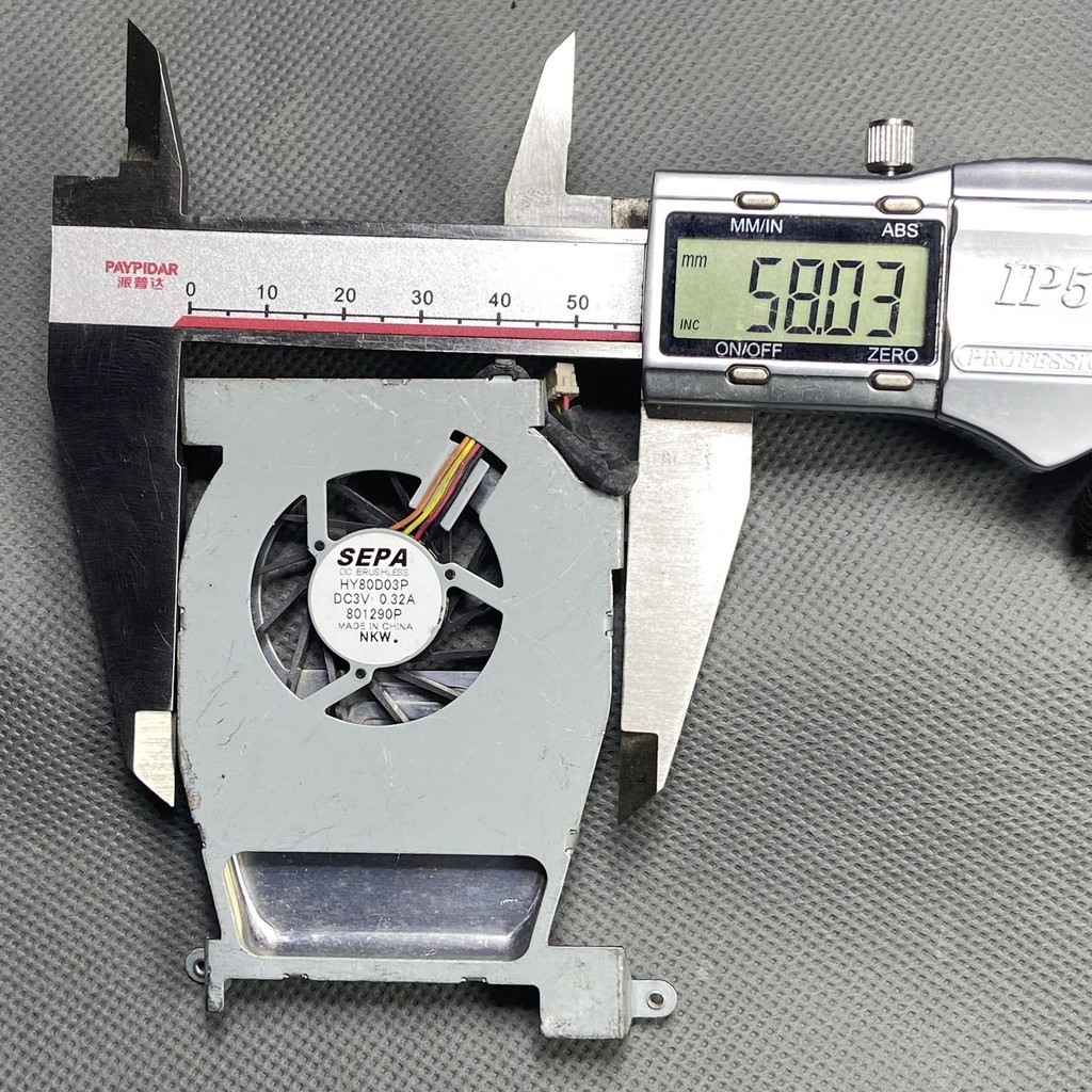 QUẠT SÒ 6 cm x 8.2cm SEPA. 3V 0.32A. HY80D03P