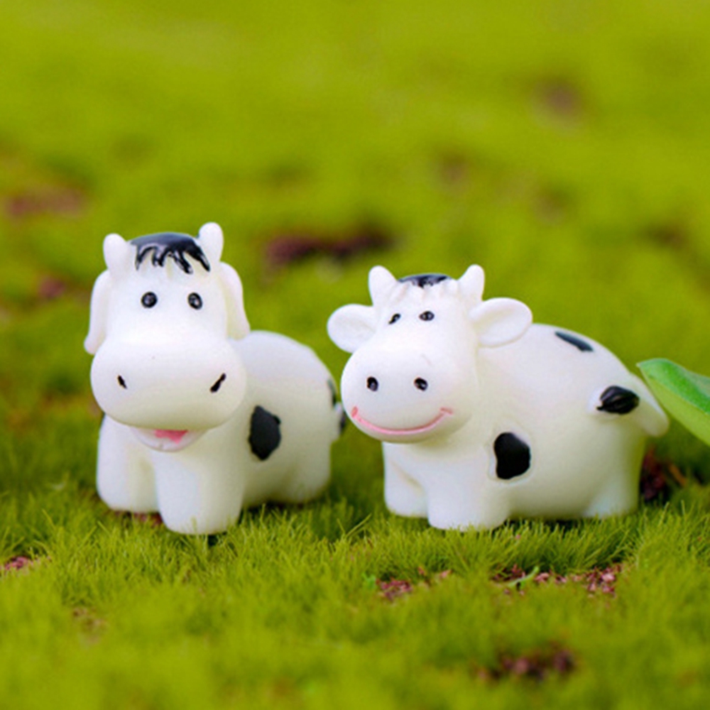 EPOCH Set 1 / 3 Mô Hình Bò Sữa Xinh Xắn Dùng Để Trang Trí