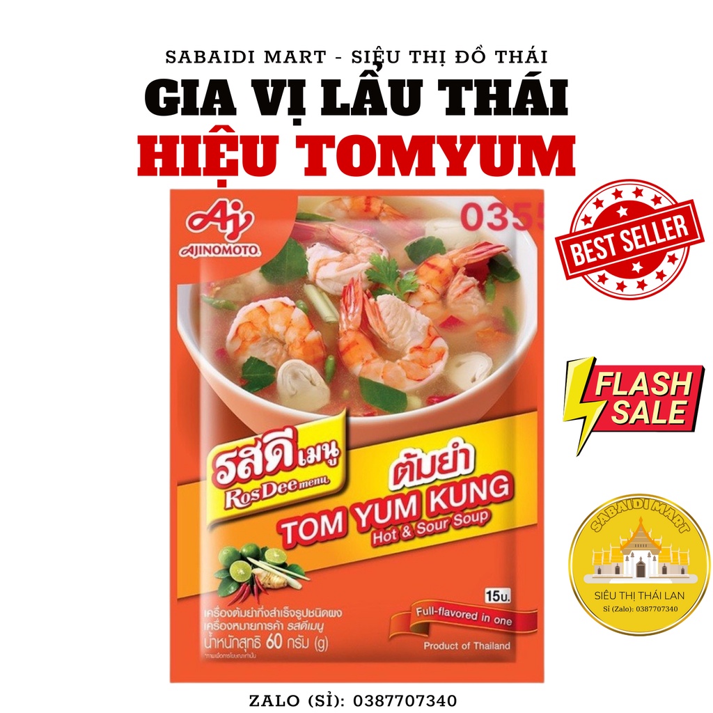 [GIÁ HUỶ DIỆT] Sốt Gia Vị Lẩu Thái Nội Địa TOM YUM KUNG - Chuẩn Thái