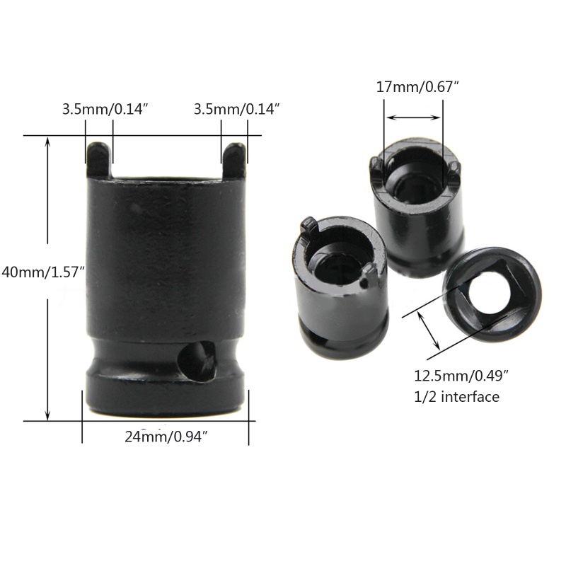 Cờ Lê 1 / 2 Giao Diện 12.5mm Tiện Dụng Cho Máy Mài Góc