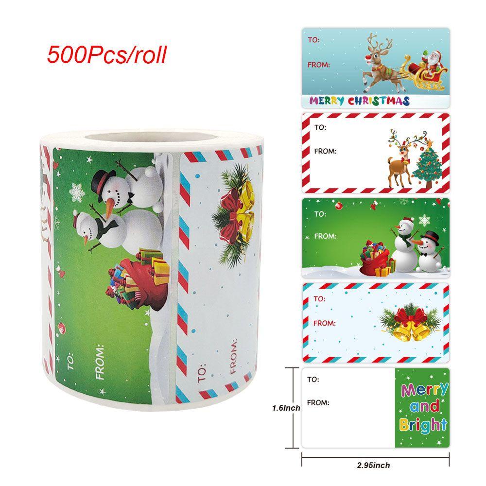 500 Nhãn Dán Trang Trí Giáng Sinh Tự Dính Chữ Thank You