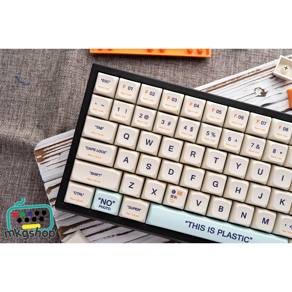 Keycap XDA Plastic giá rẻ, nhựa PBT in dyesub, 134 nút bàn phím cơ