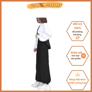 Bộ Croptop Thun Kèm Quần Jogger Hot Trend