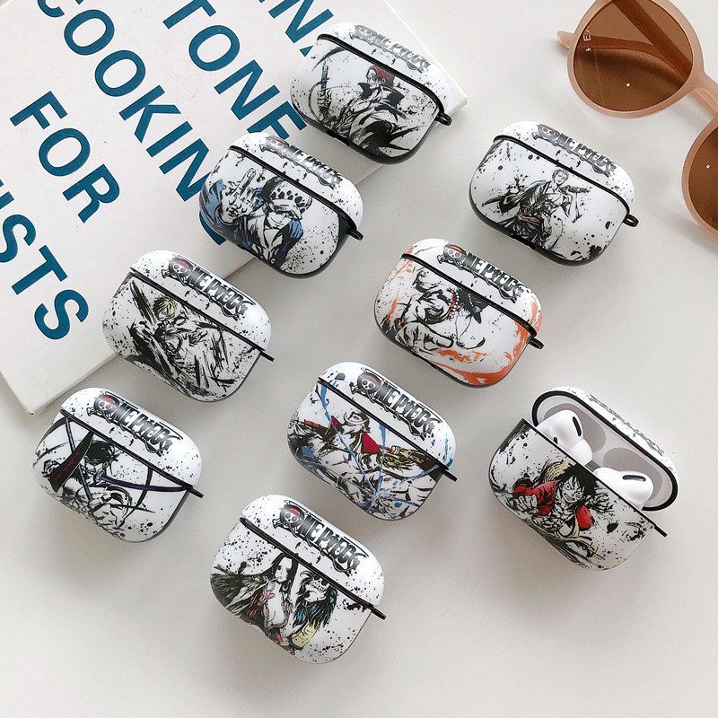 Vỏ Bảo Vệ Hộp Sạc Tai Nghe Không Dây Airpods 1 / 2 / 3 Pro In Hình One Piece Luffy Ac
