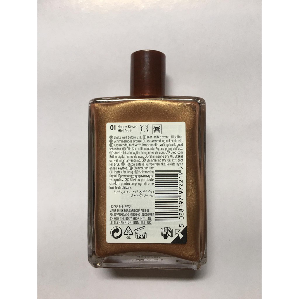Dầu khô có nhũ The Body Shop Honey Bronze Shimmering Dry Oil