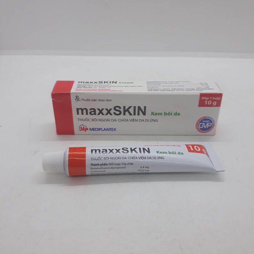 Kem Bôi Da maxxSkin Cream - MEDIPLANTEX Tuýp 10g