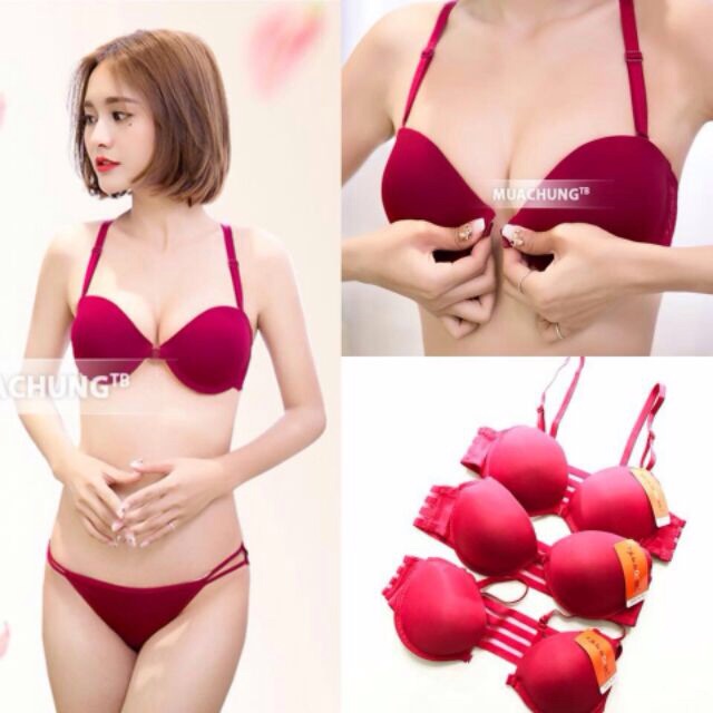 Áo ngực cài trước 4 dây lưng