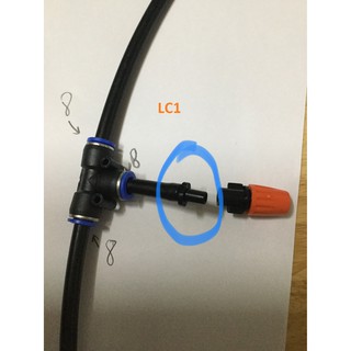 Hệ thống PHUN SƯƠNG TƯỚI CÂY - LÀM MÁT NHÀ (siêu dễ lắp đặt) (20m dây PE 8li - 15 béc phun sương)