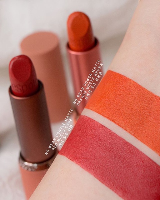 SON LÌ ESPOIR NO WEAR GENTLE MATTE & POWER MATTE LIPSTICK