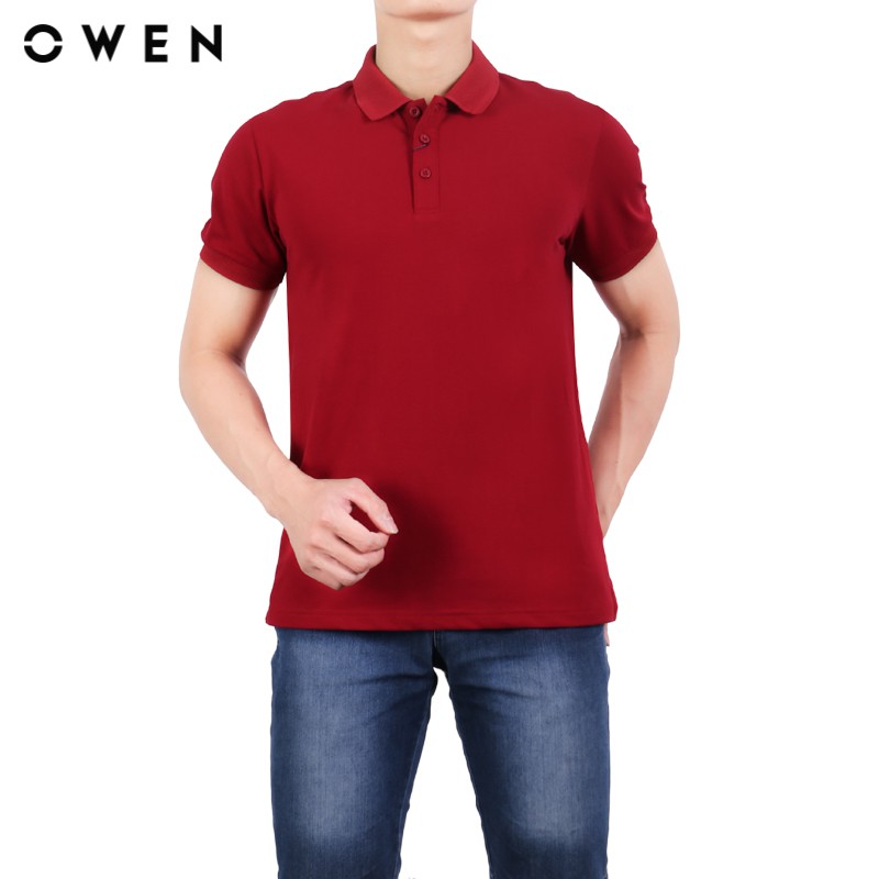 Áo polo ngắn tay Owen Body fit màu đỏ - APV23744 (MHR)