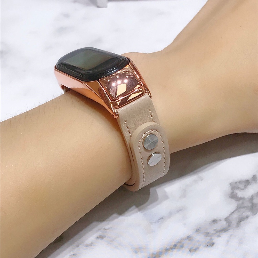 Dây Đeo Da Thay Thế Cho Đồng Hồ Thông Minh Xiaomi Mi Band 7 6 5 4 3