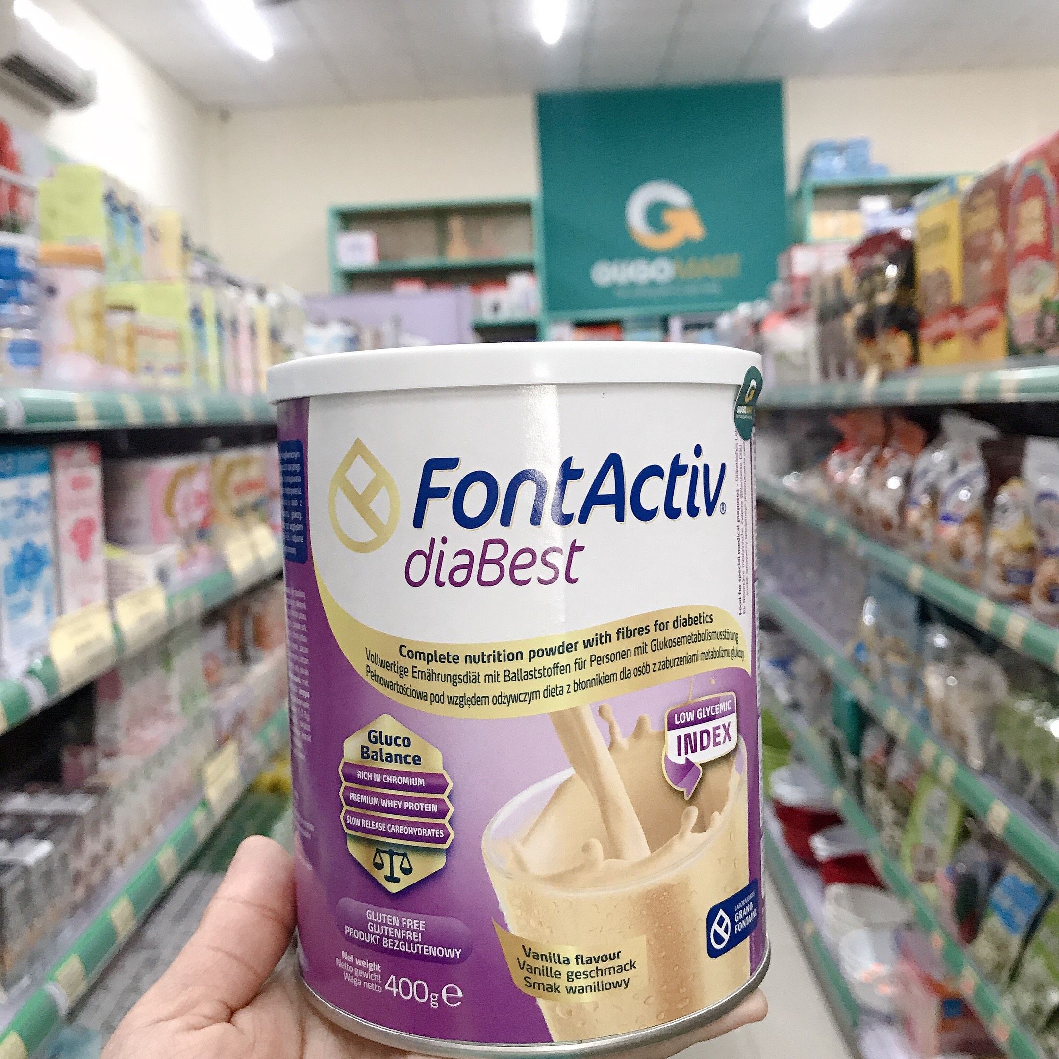 Lon Sữa bột FontActiv Diabest dành cho người tiểu đường 400g (Tây Ban Nha)