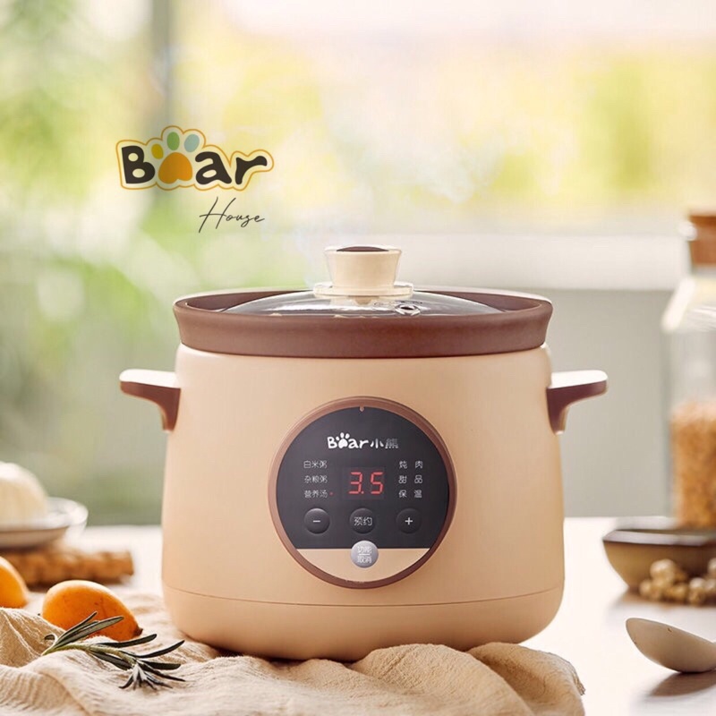 NỒI HẦM CHẬM ĐA NĂNG BEAR E15H1 DUNG TÍCH 1.5L MỚI