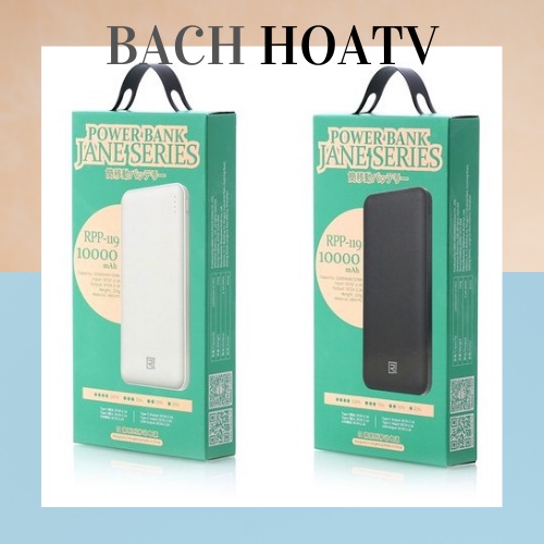 Pin Dự Phòng Chính Hãng 10000mah Remax RPP-119 Thiết Kế Nhỏ Gọn Bảo Hành Chính Hãng. BH-20