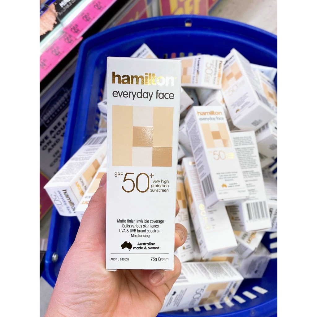 Kem chống nắng Hamilton Everyday Face SPF50+