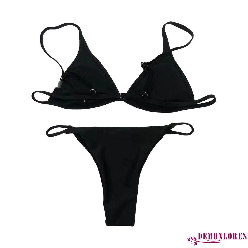 Bộ đồ bơi bikini hai mảnh không tay in họa tiết cổ điển gợi cảm cho nữ