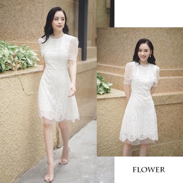 (Nhập mã NTAM239 để được giảm còn 239k + FS) FLOWER - ĐẦM REN TAY CON DỰ TIỆC THIẾT KẾ - ẢNH THẬT