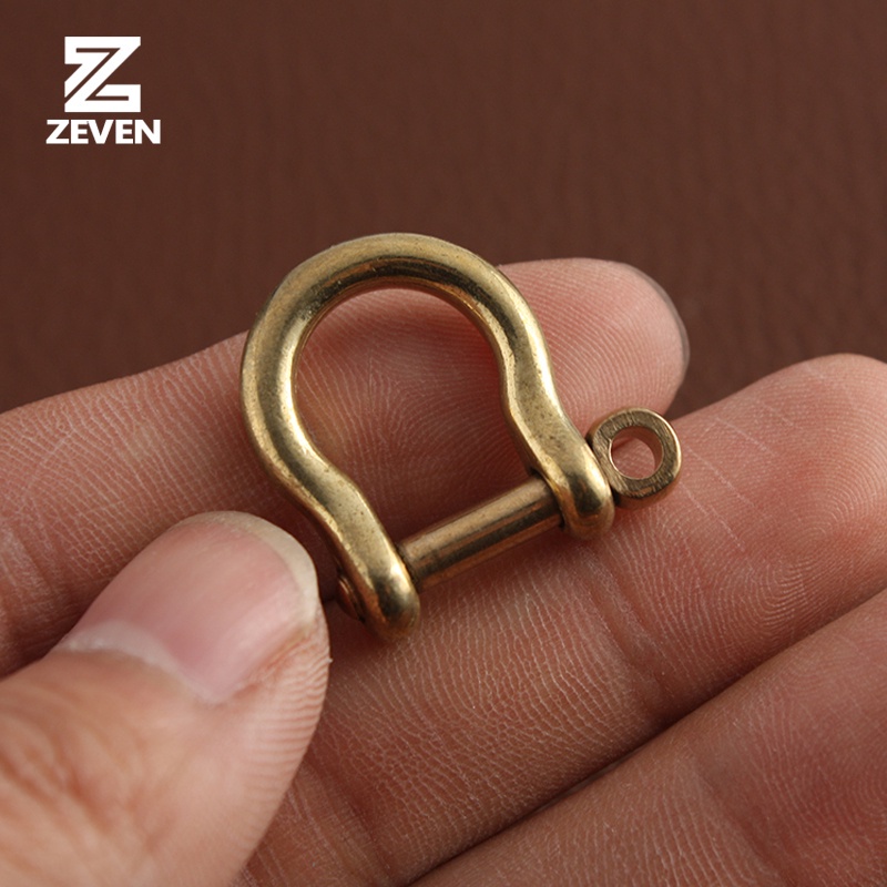 Móc Khóa Hình Chữ D Bằng Đồng Thau Cứng Chuyên Dụng Cho Làm Đồ Da