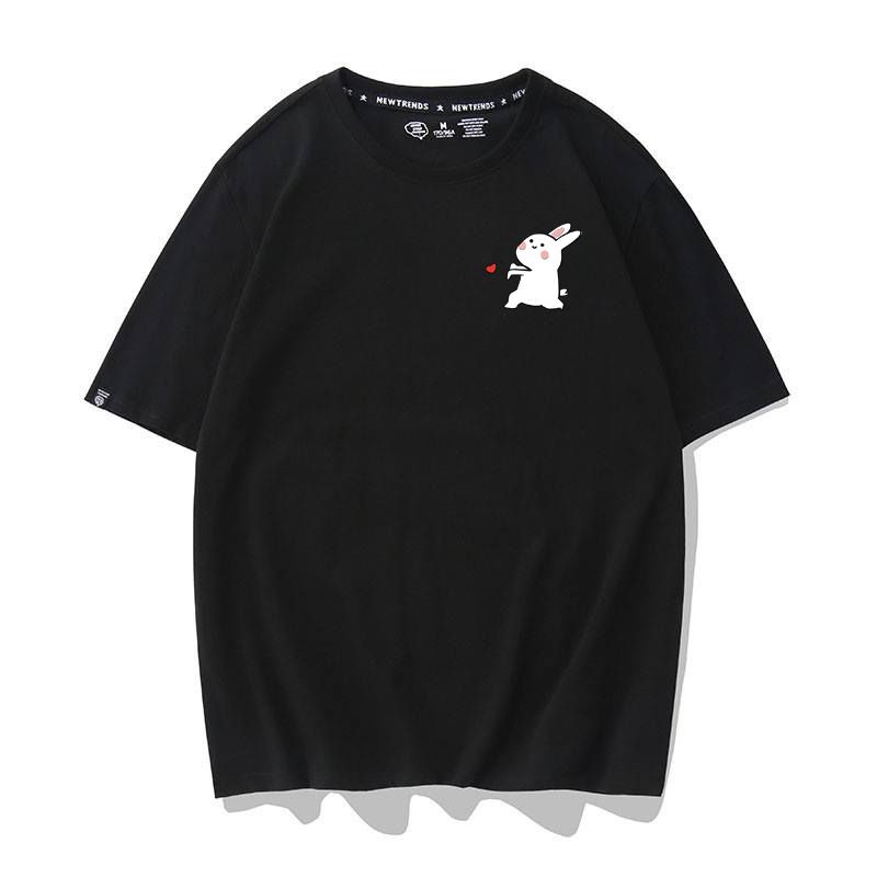 Áo Thun Thỏ Bắn Tim Mini Nam Nữ Unisex