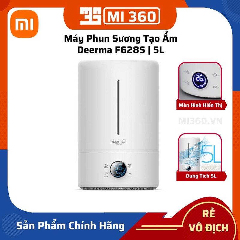 Máy Phun Sương Tạo Ẩm Deerma F628S/ F628✅ Dung Tích 5L✅ Hàng Chính Hãng