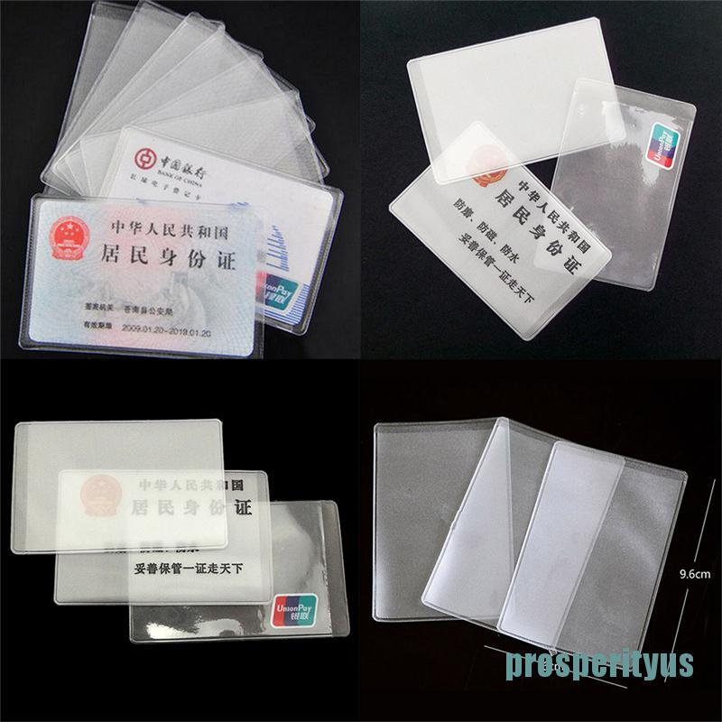  Set 10 bao nhựa PVC trong suốt đựng thẻ ID